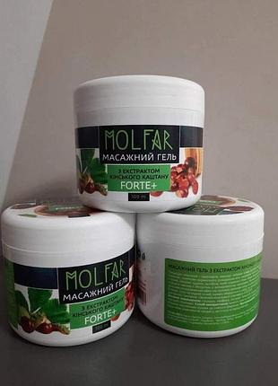 Масажний гель з екстрактом кінського каштану forte+!