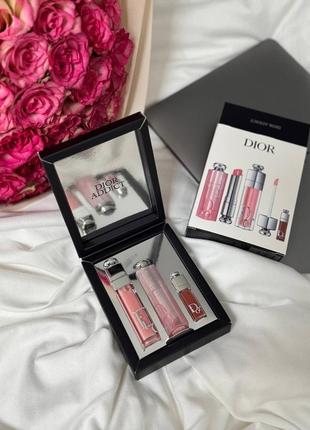 Набор блесков для губ от dior addict