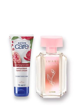 Imari naturelle avon, женский набор,аромат и крем для рук.