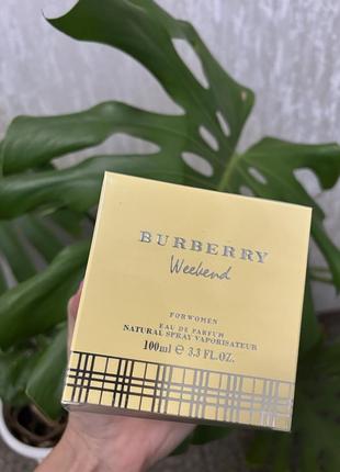 Женские духи в стекле цветочный аромат пахнут как weekend for women burberry 100мл