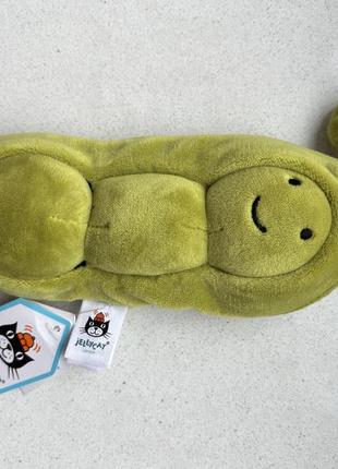 Коллекционная мягкая игрушка jellycat vivacious pea оживленный горошек