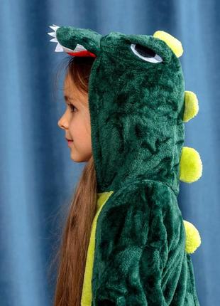 🌈яркие оригинальные пижамы кигуруми динозавр дино дракон для мальчиков и девочек2 фото