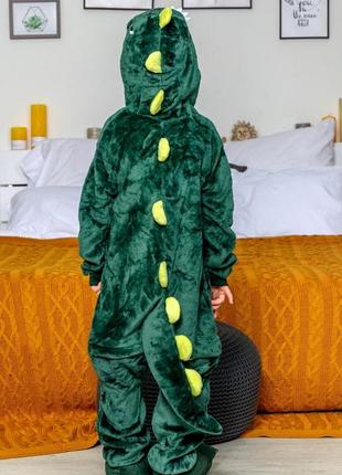 🌈яркие оригинальные пижамы кигуруми динозавр дино дракон для мальчиков и девочек3 фото