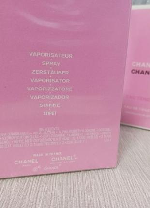 Туалетна вода .chanel chance eau tendre 100 ml.2 фото