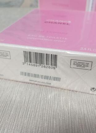 Туалетна вода .chanel chance eau tendre 100 ml.3 фото