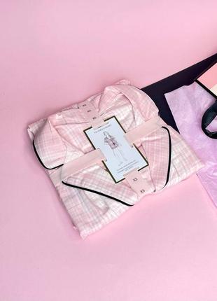 Пижама с шортами victoria’s secret flannel short pajama set