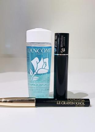 Набір з трьох засобів для очей від lancome. hypnose drama