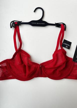 Бюстгальтер tommy hilfiger красный