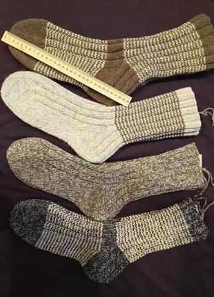 Теплі шкарпетки ручного в'язання р.43-45