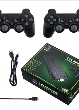 Ігрова приставка m8 mini game stick 4k hdmi та 2 бездротові джойстики
