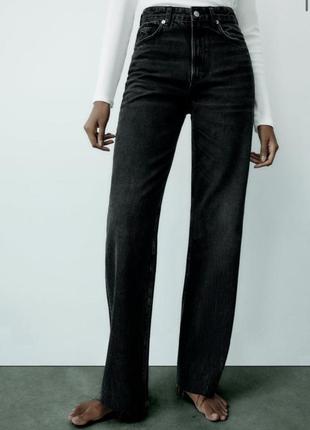 Джинсы zara черные 5520/124/800