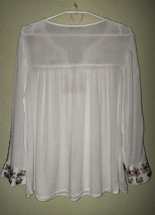 Женская вышитая блуза рубашка вышиванка этатно tu