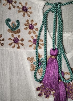 Женская вышитая блуза рубашка вышиванка этатно tu