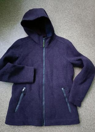 Оригинальная натуральная шерстяная куртка sherpa теплое худи sale pile corda 2l hoodie wool jacket made in иtaly s, m. фуксия