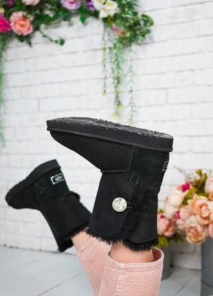 Ugg bailey button short bling suede leather🆕шикарные женские угги🆕купить наложенный платёж5 фото