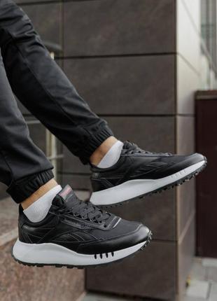 Reebok classic leather black white