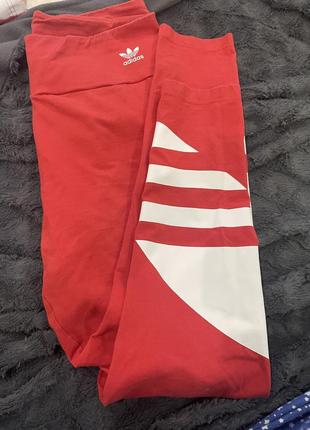 Adidas originals - леггинсы fq6821, оригинальная женская футболка adidas large logo tee or...
