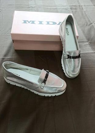 Мокасины натур. кожа 36