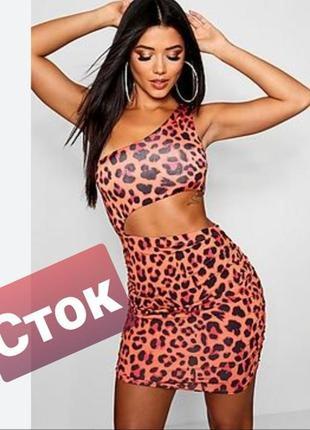 №88 нова стрейч сукня лео принт