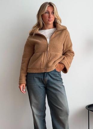 Плюшева кофта тедді  кардиган куртка zara hm amp stradivarius