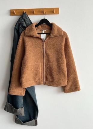 Плюшева кофта тедді  кардиган куртка zara hm mango stradivarius7 фото