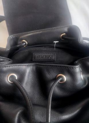Рюкзак кожаный черный dkny3 фото