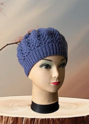 Демисезонный берет, ручная работа