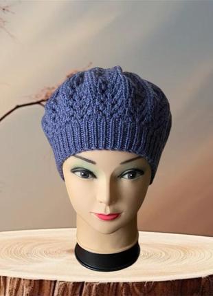 Демисезонный берет, ручная работа