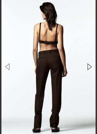 Шоколадные брюки zara5 фото