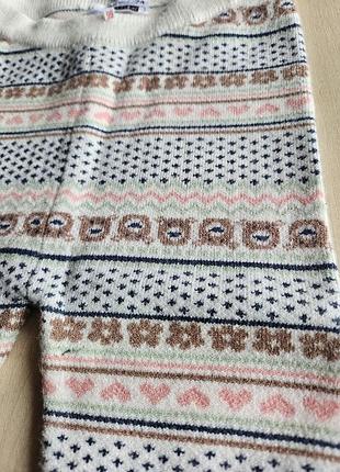 Детские теплые брюки, милый принт, зимние штанишки для младенцев