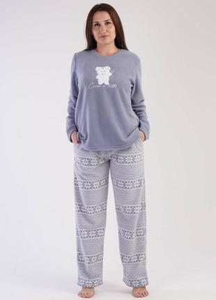 Теплі флісові піжами, великих розмірів