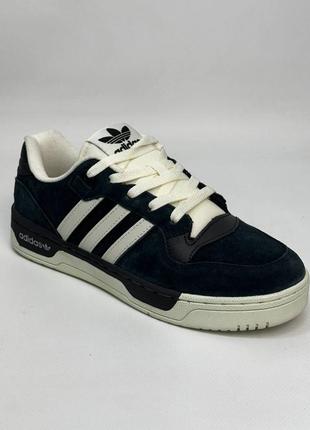 Кроссовки forum low, navy blue7 фото
