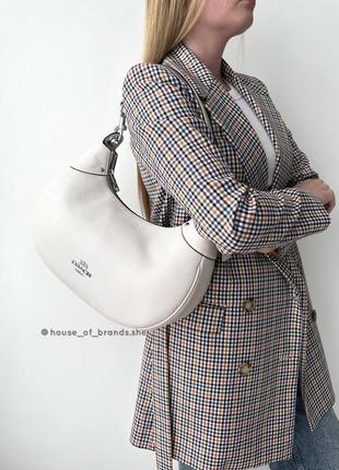 Жіноча брендова шкіряна сумка coach mara hobo bag оригінал сумочка кроссбоді хобо коач коуч шкіра на подарунок дружині подарунок дівчині
