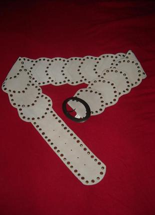 Ремень-пояс river island серого цвета из натуральной замши