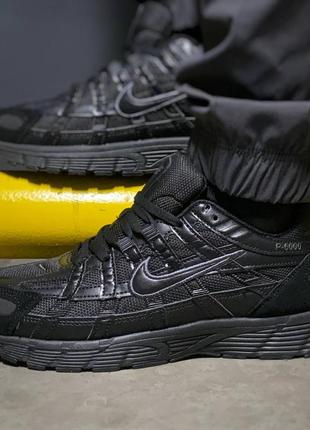 Кросівки nike p-6000 gortex total black✅