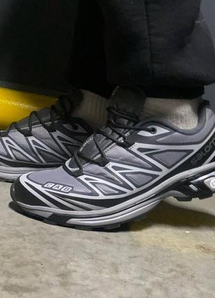 Кросівки salomon xt-6 black goretex термо ✅