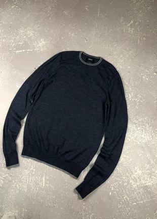 Nicole farhi премиальный мужской тонкий свитер 100% merino wool