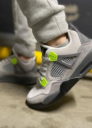 Кросівки nike jordan retro 4 se 95 neon ✅