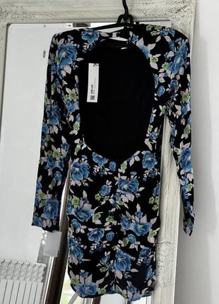 Платье zara в цветочный принт2 фото