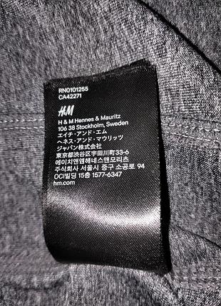 Серая женская футболка h&m спортивная6 фото