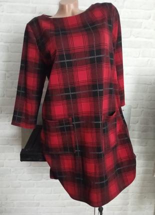 Шерстяное платье в клетку primark