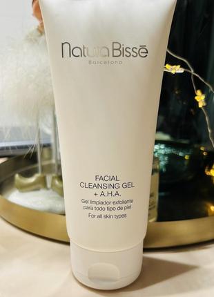Оригінал очищуючий гель для обличчя з ана natura bisse facial cleansing gel aha оригинал гель для умывания