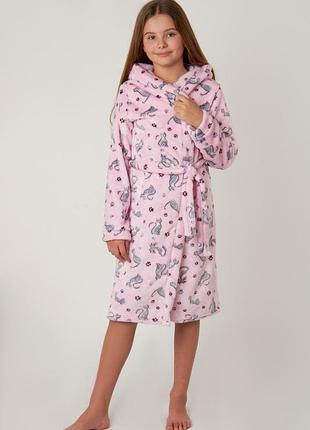 Халат для дівчинки махра рвана 6 кольорів