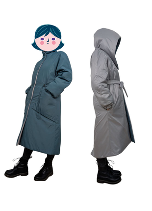 Двостороннє зимове пальто  logic clothes