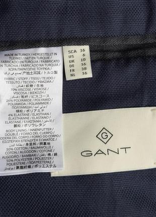 Пиджак\блейзер gant hiddenрдинал navy blazer8 фото