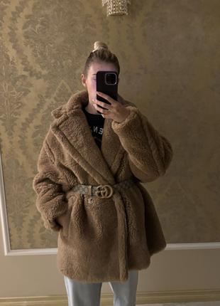 Max mara teddy coat, макс мара шуба тедди оригинал5 фото