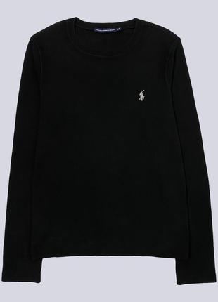 Идеальное состояние плотный черный лонгслив свитшот polo ralph lauren