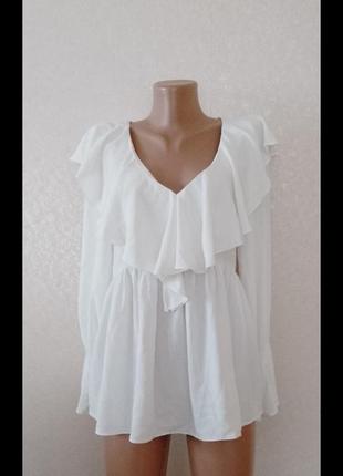 Нарядна   біла блуза нарядна 10 розміру