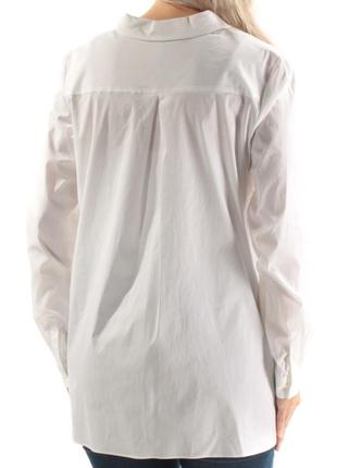 Сорочка біла асиметричної довжини з розрізами з боків usa "8" на 48-50 рр2 фото