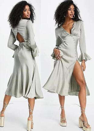 Розпродаж сукня asos міді з розрізом